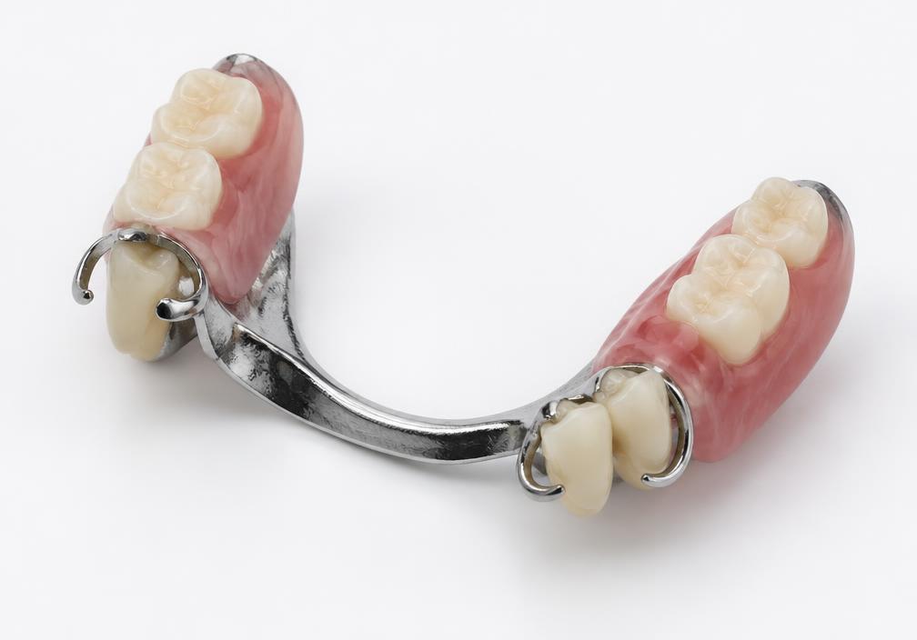 Clinical illustration of partial dentures