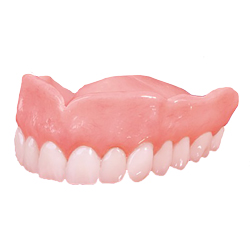 Top a dentures model